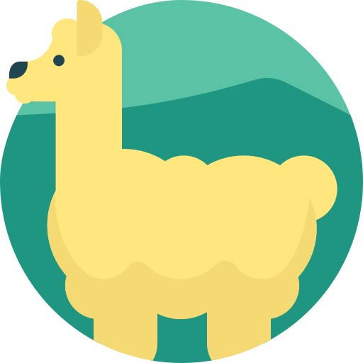 lama Detailed Flat Circular Flat ikona