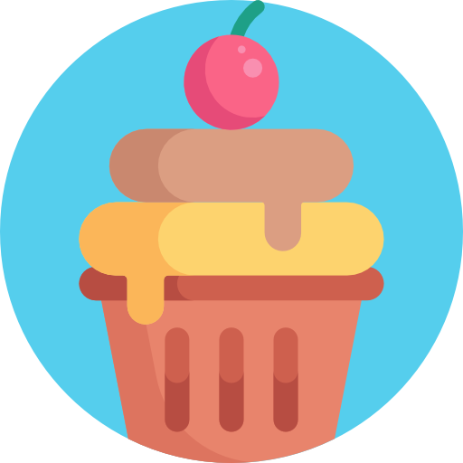 cupcake Detailed Flat Circular Flat icon