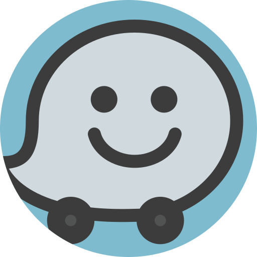 waze Detailed Flat Circular Flat icoon