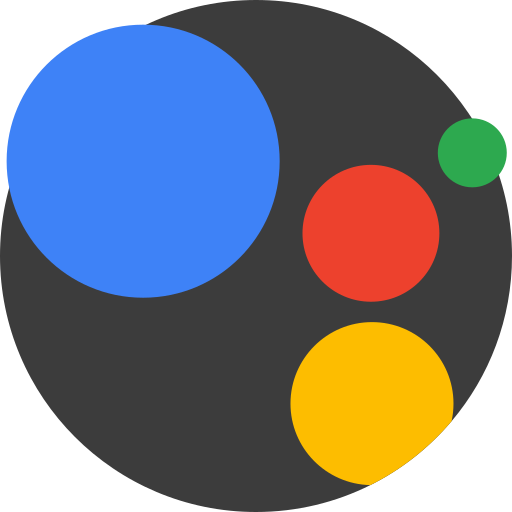 google 어시스턴트 Detailed Flat Circular Flat icon