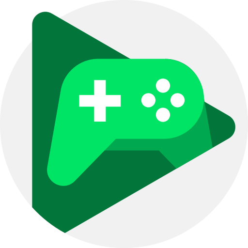 google play 게임 Detailed Flat Circular Flat icon