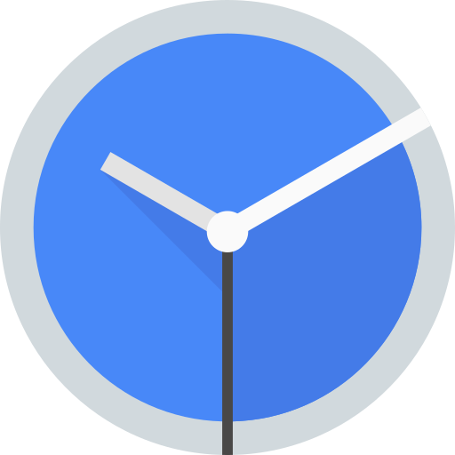 l'horloge Detailed Flat Circular Flat Icône