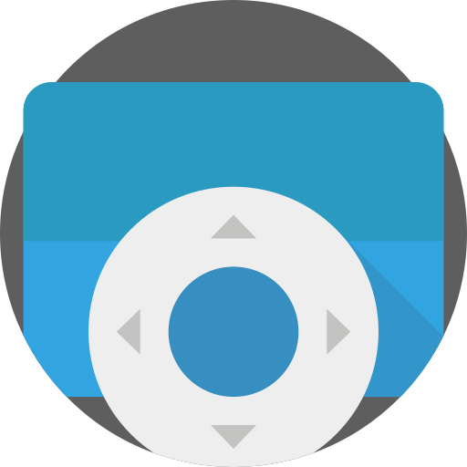 android tv 리모컨 Detailed Flat Circular Flat icon