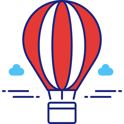 Hot air balloon Flaticons.com Flat icon