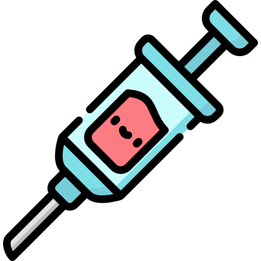 Syringe Kawaii Lineal color icon