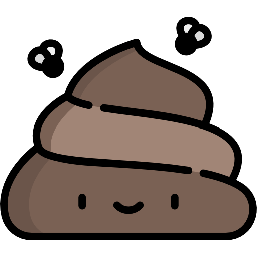 Poo Kawaii Lineal color icon