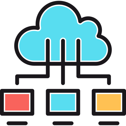 Cloud computing Generic Color Omission icon