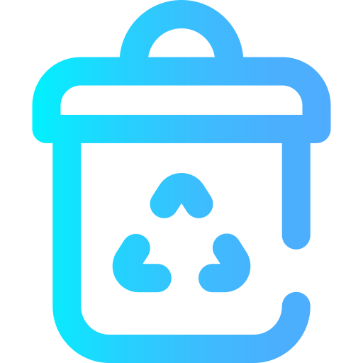 Recycle bin Super Basic Omission Gradient icon