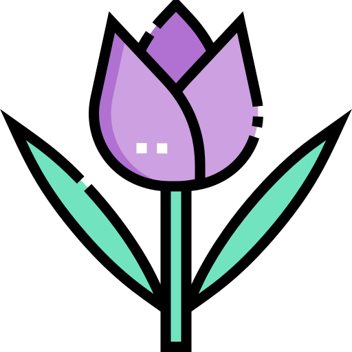 Tulip Detailed Straight Lineal color icon