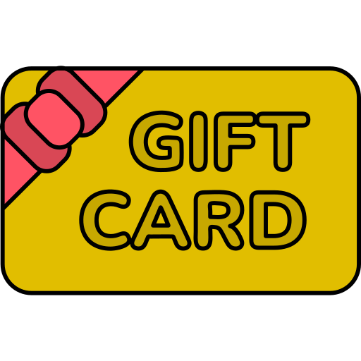 tarjeta de regalo Generic Thin Outline Color icono