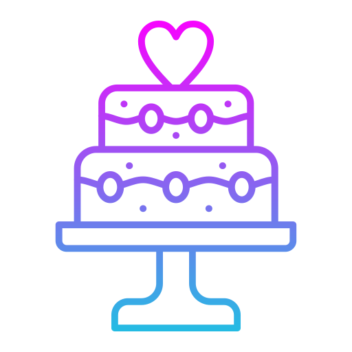 tort weselny Generic Gradient ikona