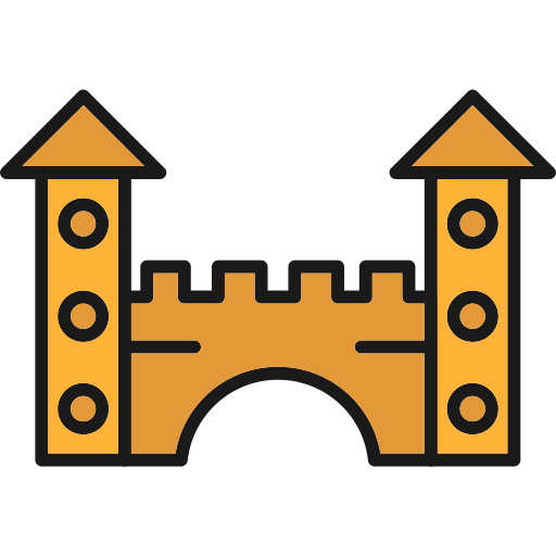 zabawkowy zamek Generic Outline Color ikona