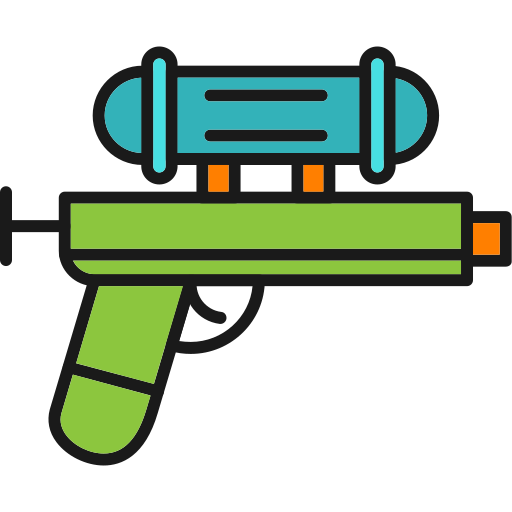 pistola ad acqua Generic Outline Color icona