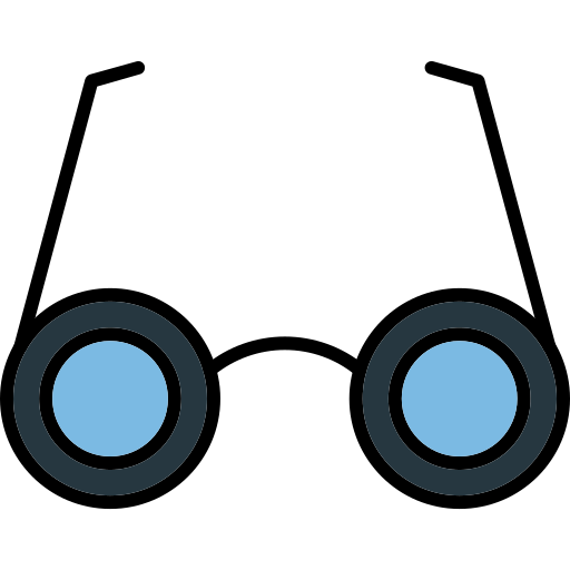 眼鏡 Generic Outline Color icon