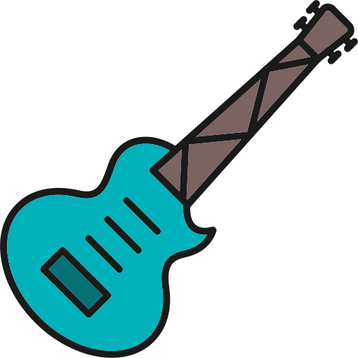 エレキギター Generic Outline Color icon