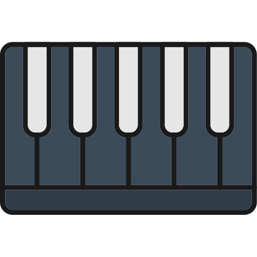 piano Generic Outline Color icoon
