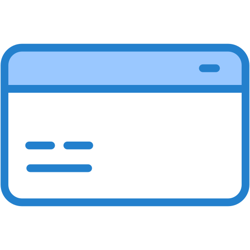 carta di credito Generic Blue icona