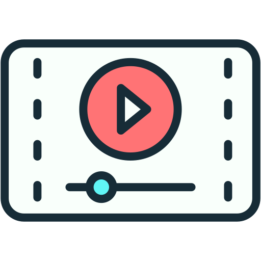 videotutorial Generic Outline Color icono
