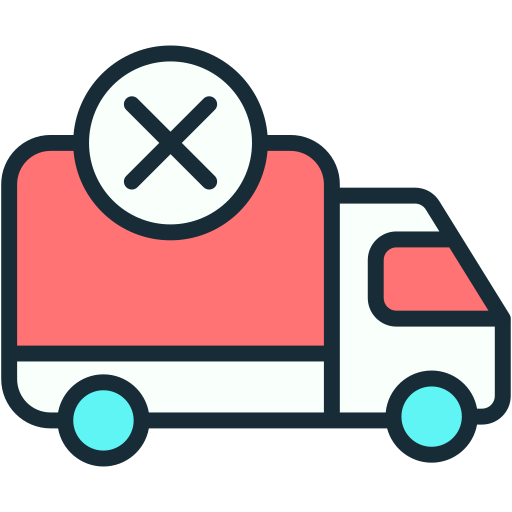 Delivery cancelled Generic Outline Color icon