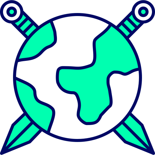 Swords Generic Outline Color icon