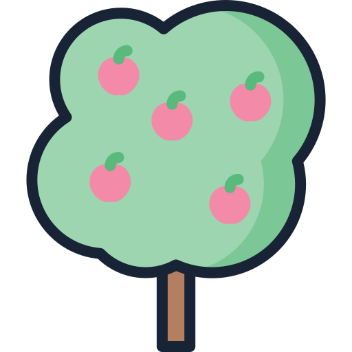 drzewo owocowe Generic Outline Color ikona