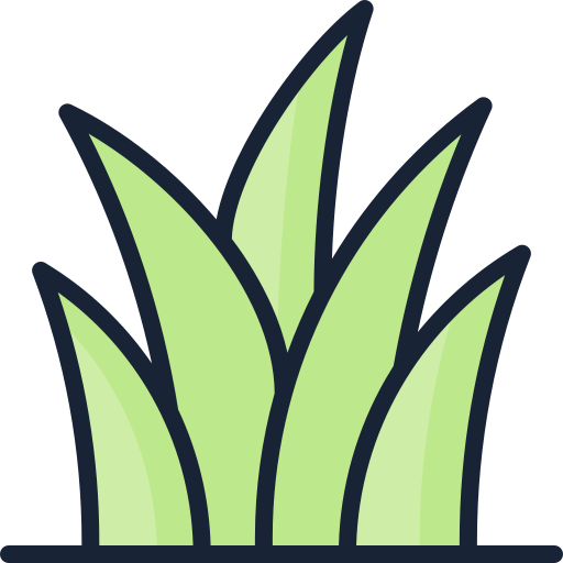 hierba Generic Outline Color icono