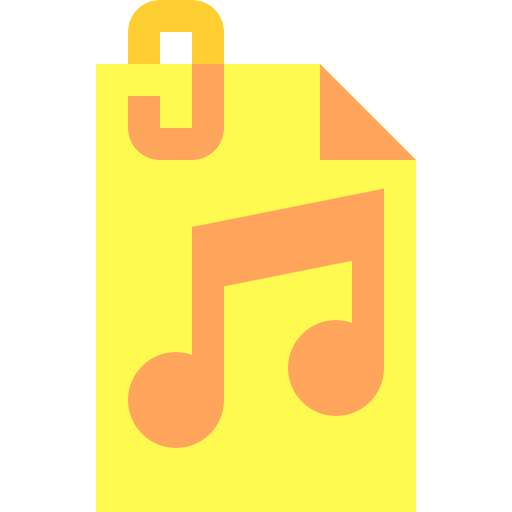 Music note Basic Sheer Flat icon
