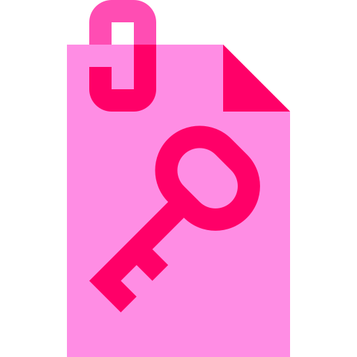Key file Basic Sheer Flat icon