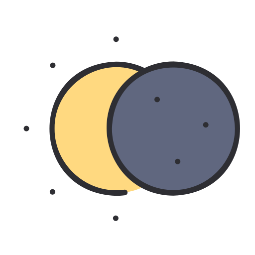 eclipse Generic Outline Color Ícone