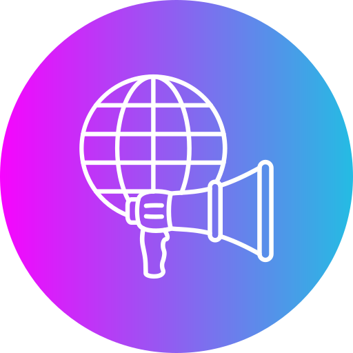 Global marketing Generic Flat Gradient icon