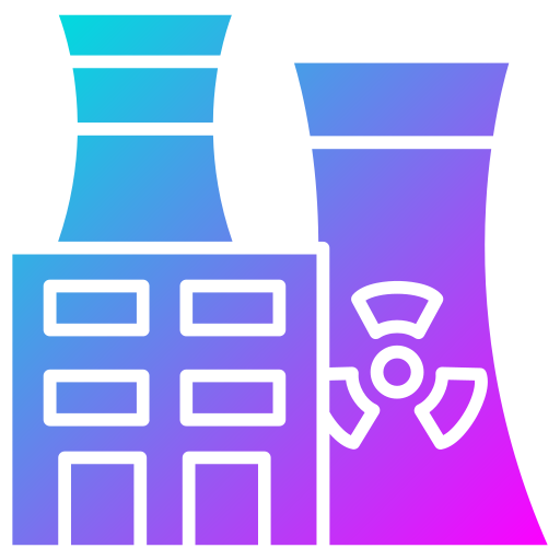 Nuclear plant Generic Flat Gradient icon
