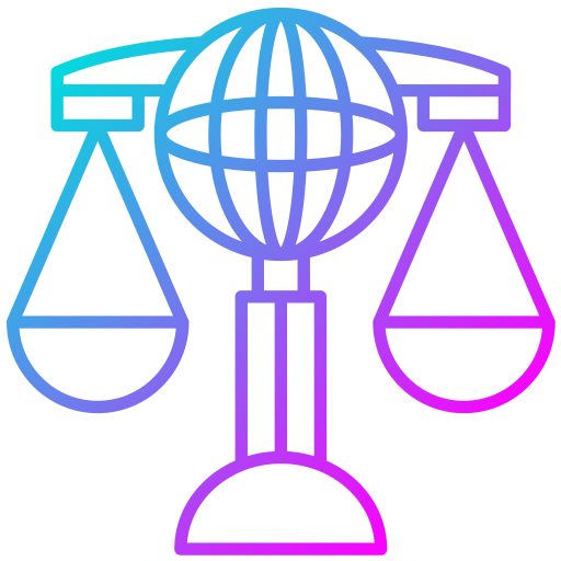 prawo międzynarodowe Generic Gradient ikona