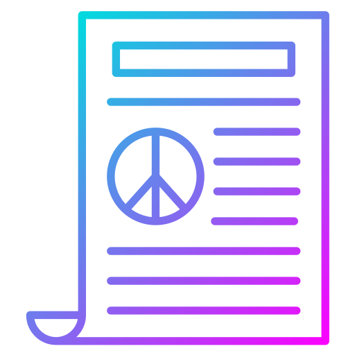 Peace treaty Generic Gradient icon