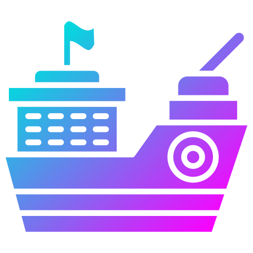 Gunboat Generic Flat Gradient icon