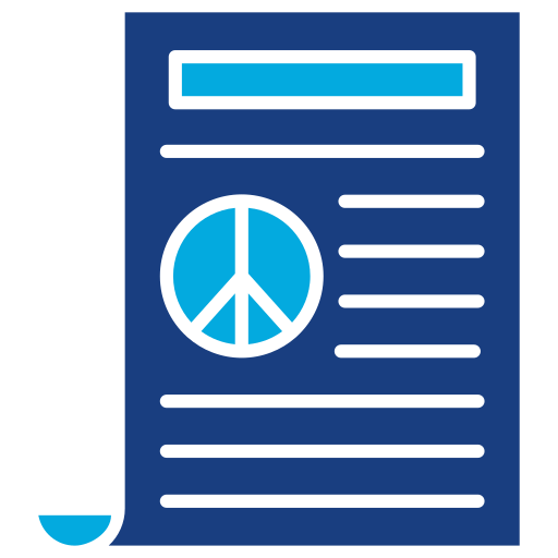 Peace treaty Generic Blue icon