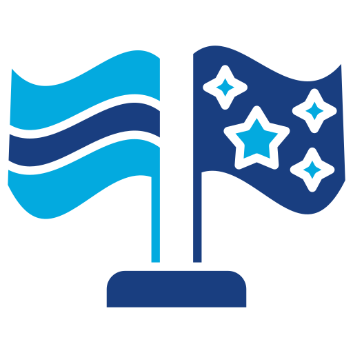 bandiere Generic Blue icona