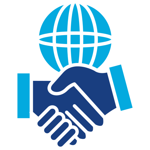 International relations Generic Blue icon