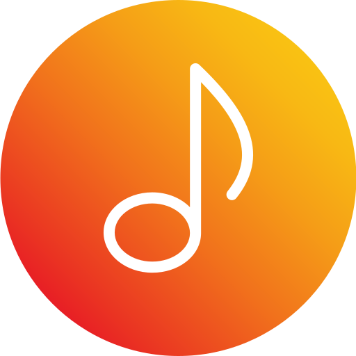 nota musical Generic Flat Gradient icono