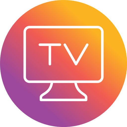 Телевидение Generic Flat Gradient иконка