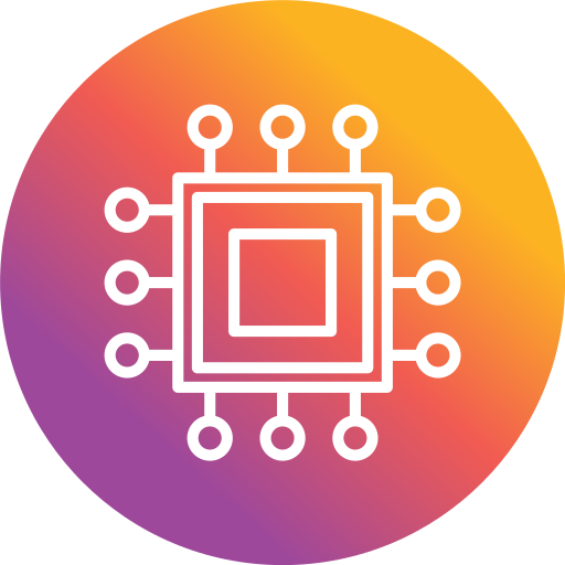 cpu Generic Flat Gradient icon