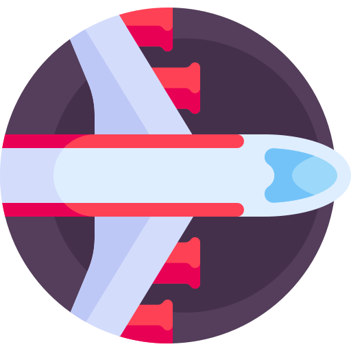 飛行機 Detailed Flat Circular Flat icon