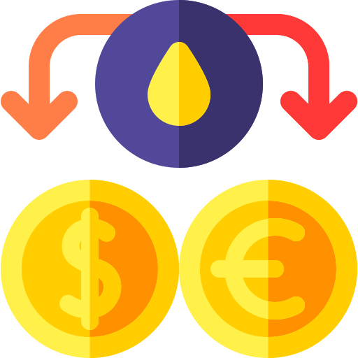 mercado petrolero Basic Rounded Flat icono