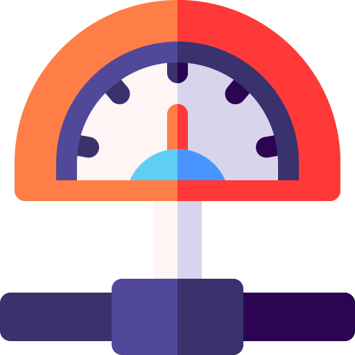 Manometer Basic Rounded Flat icon