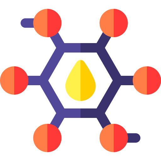 Benzene Basic Rounded Flat icon