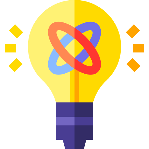 Light bulb Basic Straight Flat icon