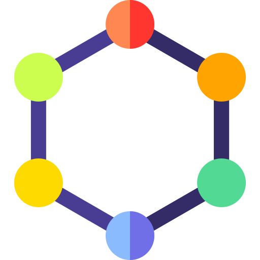 molekül Basic Straight Flat icon