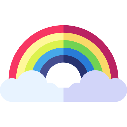 虹 Basic Straight Flat icon