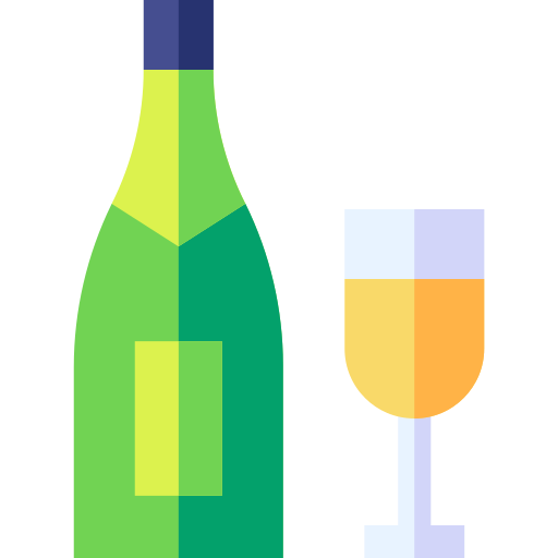 Wine Basic Straight Flat icon