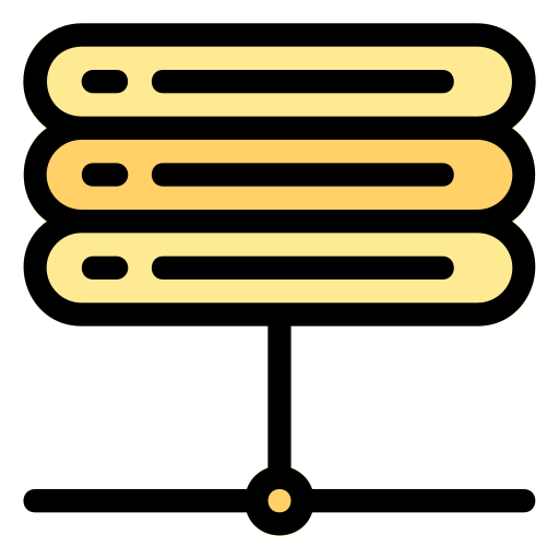 データベース Generic Outline Color icon