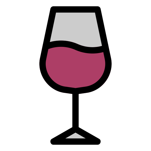 verre de vin Generic Outline Color Icône
